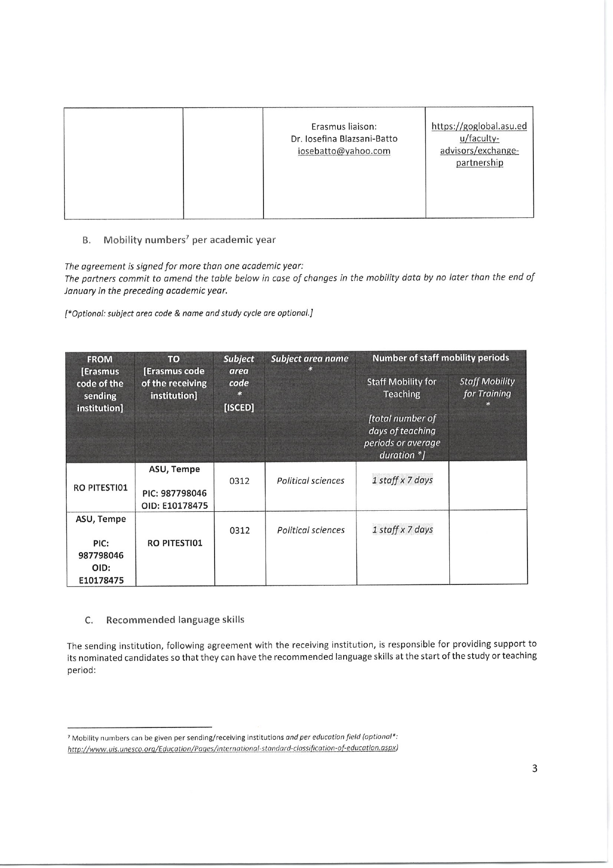 Erasmus+ Agreement 2, 3